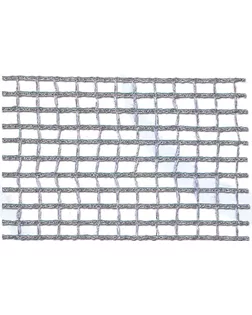 Лента металлик-сетка SAFISA ш.6,5см (102 серебро) арт. ГЕЛ-14001-1-ГЕЛ0023964