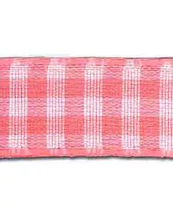 Лента с рисунком клетка SAFISA, 11 мм, 25 м, цвет 05, розовый арт. ГЕЛ-15577-1-ГЕЛ0023970