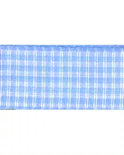 Лента с рисунком клетка SAFISA ш.0,6см, 25м (04 голубой) арт. ГЕЛ-10272-1-ГЕЛ0024001