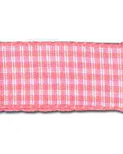 Лента с рисунком клетка SAFISA, 6 мм, 25 м, цвет 05, розовый арт. ГЕЛ-18819-1-ГЕЛ0024002
