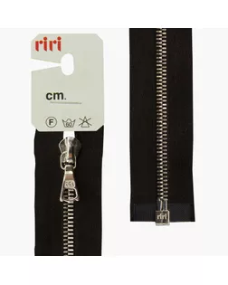 Молния металл, Ni, разъёмная 1 замок, на атласной тесьме, 4 мм, 70 см, цвет 2110, черный арт. ГЕЛ-25176-1-ГЕЛ0029511