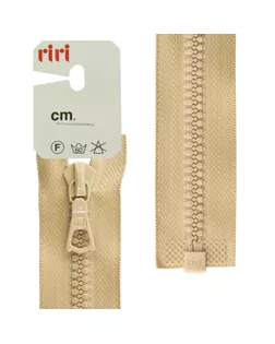 Купить Молния riri тракторная разъёмная 1 замок, 6 мм, 65 cм, цвет 2212, бежевый арт. ГЕЛ-12678-1-ГЕЛ0030418 оптом в Казахстане