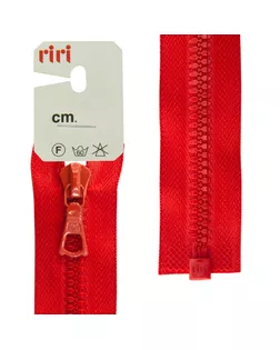 Купить Молния riri тракторная разъёмная 1 замок, 6 мм, 80 cм, цвет 2407, красный арт. ГЕЛ-12457-1-ГЕЛ0030496 оптом в Казахстане
