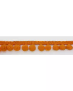 Бахрома с помпонами ш.1,8см (оранжевый) арт. ГЕЛ-862-1-ГЕЛ0062263