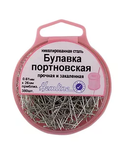 Булавки-гвоздики портновские в пластиковом контейнере арт. ГЕЛ-24590-1-ГЕЛ0062547