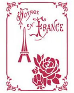 Трафарет "Voyage en France" арт. ГЕЛ-7065-1-ГЕЛ0064242