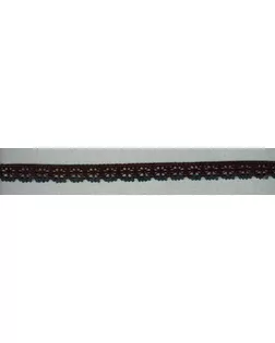 Мерсеризованное х/б кружево ш.1,5см (коричневый с джинсово-синим) арт. ГЕЛ-9677-1-ГЕЛ0065330