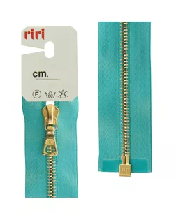 Молния металл Gold, на атласной тесьме Т4 1зам. 60см (5859 бирюзовый) арт. ГЕЛ-43-1-ГЕЛ0065981