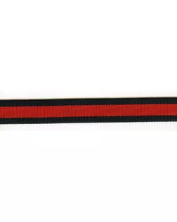 Тесьма ременная (стропа) PEGA ш.2,5см (черный с красной полосой) 25м арт. ГЕЛ-15772-1-ГЕЛ0080457