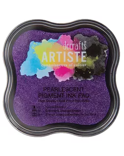 Подушка штемпельная пигментная, фиолетовый металлик арт. ГЕЛ-3405-1-ГЕЛ0081546