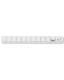 Линейка для пэчворка "Frosted", градация в дюймах 1 х 12" арт. ГЕЛ-21387-1-ГЕЛ0088275