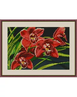 Набор для вышивания бисером "Орхидеи" арт. ГЕЛ-1517-1-ГЕЛ0089564