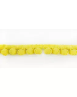 Тесьма с помпонами MATSA д.0,9см (желтый) арт. ГЕЛ-5286-1-ГЕЛ0092856
