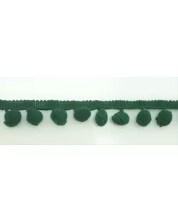 Тесьма с помпонами MATSA д.0,9см (т.зеленый) арт. ГЕЛ-24831-1-ГЕЛ0092864