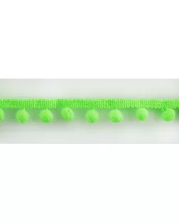 Тесьма с помпонами MATSA д.0,9см 20м (неоновый зеленый) арт. ГЕЛ-12779-1-ГЕЛ0092870
