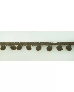 Тесьма с помпонами MATSA д.1,3см (коричневый) арт. ГЕЛ-24132-1-ГЕЛ0092880