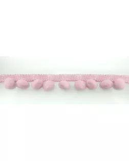 Тесьма с помпонами MATSA д.1,3см 25м (нежно-розовый) арт. ГЕЛ-9081-1-ГЕЛ0092882