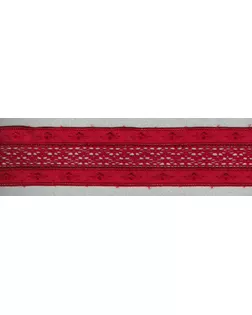Купить Швейная фурнитура для шитья Шитьё с мерсеризованным кружевом, 50 мм, цвет бордово-красный арт. ГЕЛ-30545-1-ГЕЛ0093285 оптом в Казахстане