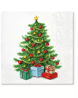 Салфетки трехслойные для декупажа, коллекция "Lunch" TETЕ a TETE "Рождественское дерево" арт. ГЕЛ-2268-1-ГЕЛ0162773