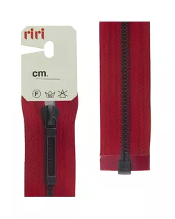 Молнии riri звено BI, слайдер STAB, разъёмная, 1 замок, 6 мм, 70 см, цвет 2407, красный арт. ГЕЛ-4138-1-ГЕЛ0137597