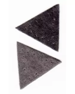 Заплатка "Треугольник" искусственная замша, цвет серый арт. ГЕЛ-4628-1-ГЕЛ0147087