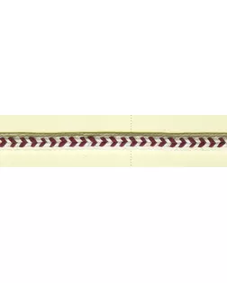 Тесьма плетенка "уголок бордовый" ш.0,7см (25м) арт. ГЕЛ-5341-1-ГЕЛ0114130