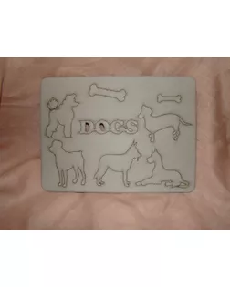 Чипборд "DOGS" арт. ГЕЛ-5557-1-ГЕЛ0119026