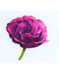 Термоаппликация с 3D эффектом "Цветок фиолетовый" арт. ГЕЛ-6351-1-ГЕЛ0113534