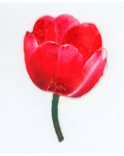 Термоаппликация с 3D эффектом "Красный тюльпан" арт. ГЕЛ-8669-1-ГЕЛ0113536