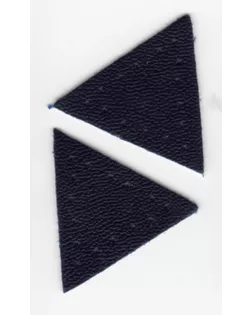 Заплатка "Треугольник" искусственная кожа с перфорацией, цвет синий арт. ГЕЛ-8680-1-ГЕЛ0147095