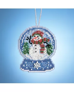 Набор для вышивания бисером "Снеговик- шар" арт. ГЕЛ-8739-1-ГЕЛ0147157