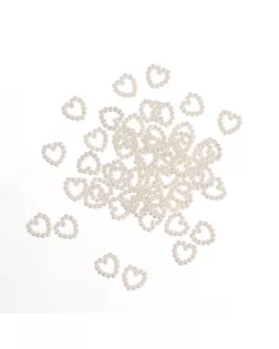 Набор декоративных элементов "Бусины в виде сердца" арт. ГЕЛ-9039-1-ГЕЛ0148605