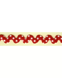Тесьма-вьюнчик ш.1,5см (красный в белый горошек) (25м) арт. ГЕЛ-12527-1-ГЕЛ0103850