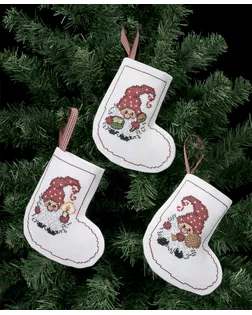 Набор для вышивания сапожка для подарков "Рождественские носки" арт. ГЕЛ-12601-1-ГЕЛ0118327