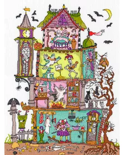 Набор для вышивания "Cut Thru' Haunted House" (Дом с привидениями) арт. ГЕЛ-12630-1-ГЕЛ0121355