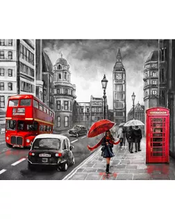 Картина стразами "Улица Лондона" арт. ГЕЛ-13058-1-ГЕЛ0161495