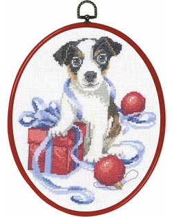 Набор для вышивания "Рождественский щенок" арт. ГЕЛ-13310-1-ГЕЛ0108832