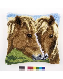 Набор для вышивания подушки "Лошади" арт. ГЕЛ-14153-1-ГЕЛ0111186
