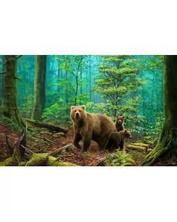 Картина стразами "Медведи в лесу" арт. ГЕЛ-18232-1-ГЕЛ0161448