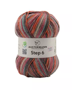 Пряжа Step 6, 75% шерсть, 25% полиамид, 410 м, 150 г арт. ГЕЛ-29134-1-ГЕЛ0116819