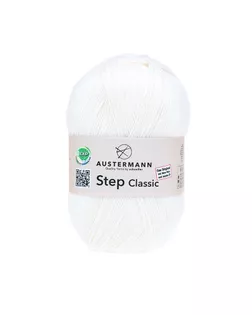 Пряжа Step Classic EXP, 75% шерсть, 25% полиамид, 420 м, 100 г арт. ГЕЛ-29211-1-ГЕЛ0118481