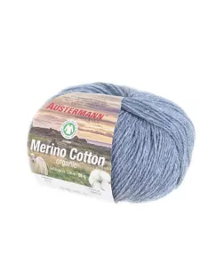 Пряжа Merino Cotton organic, 55% шерсть, 45% хлопок, 50 г, 230 м арт. ГЕЛ-32140-1-ГЕЛ0135986
