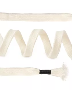 Шнурки TBY плоские 10мм длина 130 см цв.белый уп.10шт арт. МГ-113446-1-МГ1003719