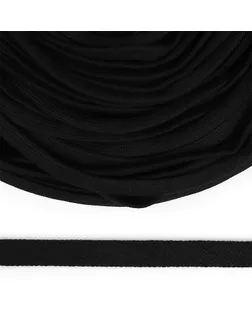 Шнур плоский х/б 08мм классическое плетение цв.032 чёрный уп.50 м арт. МГ-123022-1-МГ1016880