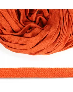 Шнур плоский х/б 15мм классическое плетение TW цв.008 оранжевый уп.50м арт. МГ-123027-1-МГ1017471