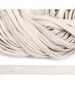 Шнур плоский х/б 12мм классическое плетение TW цв.003 суровый темный уп.50м арт. МГ-132650-1-МГ1017508