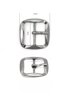 Пряжка металлическая TBY.1669 28х28мм, внутр. размер 20мм цв. т.никель уп.20шт арт. МГ-122646-1-МГ1020093