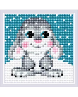 Набор РИОЛИС мозаичная картина Снежок 10х10 см арт. МГ-121837-1-МГ1027168
