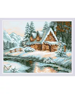 Набор РИОЛИС мозаичная картина Зимний пейзаж 40х30 см арт. МГ-122747-1-МГ1035659