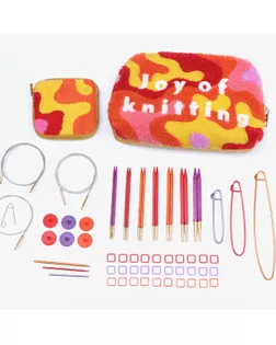 25651 Knit Pro Подарочный набор съемных спиц для вязания Joy оf Knitting (7 видов спиц в наборе) арт. МГ-130816-1-МГ1075862